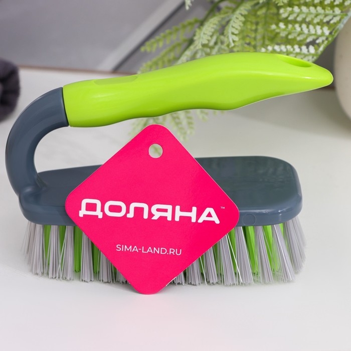 Щётка - утюжок Доляна Green day, 15,5&times;6,5&times;10 см, анатомическая ручка