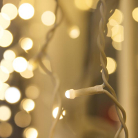 Гирлянда &laquo;Занавес&raquo; 2 &times; 1.5 м, IP44, УМС, белая нить, 360 SMD-LED, свечение тёплое белое, 220 В