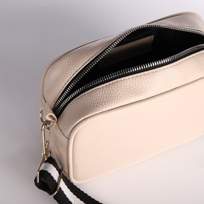 Сумка женская через плечо, TEXTURA, маленький размер, цвет бежевый