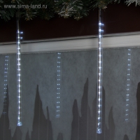 Гирлянда &laquo;Сосулька&raquo; тающая 0.3 м, IP44, прозрачная нить, 18 LED, свечение белое, переливы, 220 В