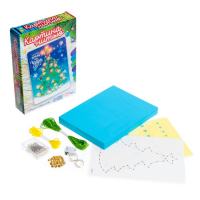 Набор для творчества &laquo;Новогодняя ёлочка&raquo;, светится в темноте, стринг-арт