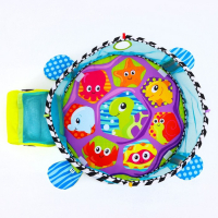 Развивающий коврик 3 в 1 &laquo;Черепаха&raquo;, 68x68 см, 30 цветных шариков, 4 игрушки, Крошка Я