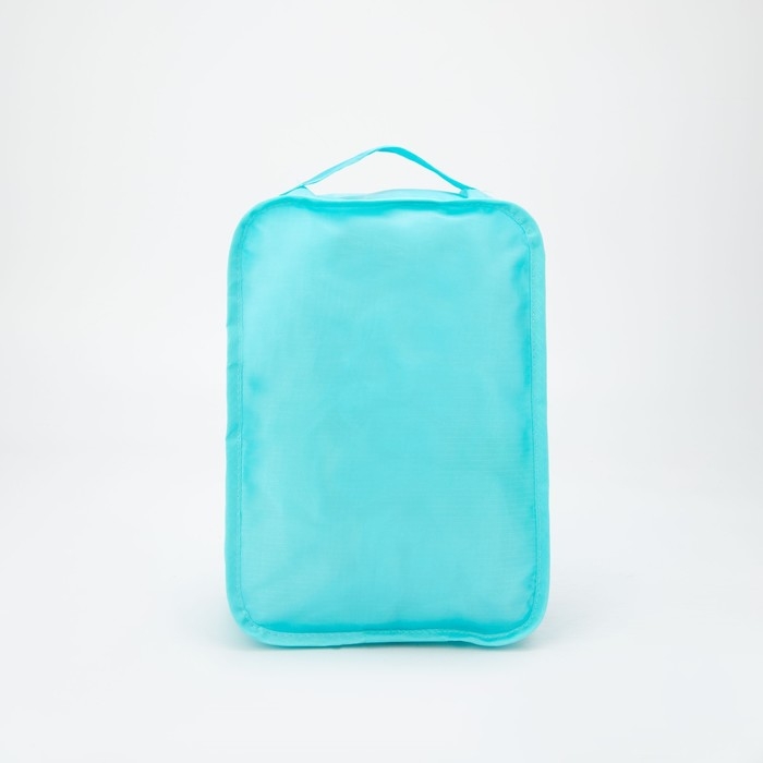 Косметичка на молнии, цвет голубой