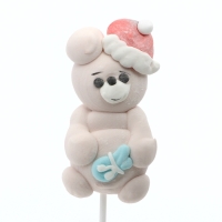 Маршмэллоу на палочке "Мишка с подарком", 20 г