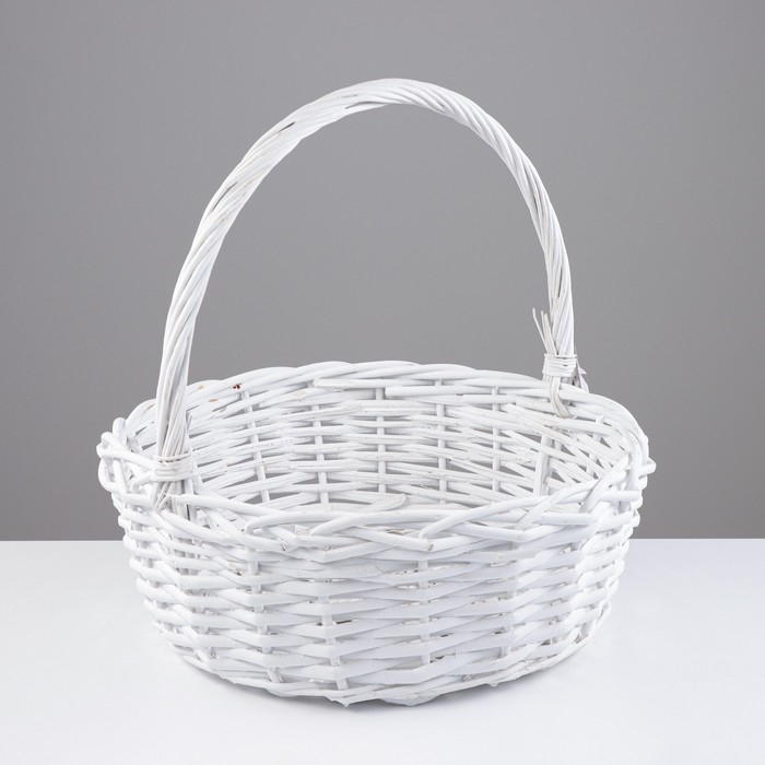 Набор корзин &laquo;Плетёнка&raquo;, 3 шт, 39&times;15/37 см, 31&times;13/31,5 см, 25&times;11/27 см, ива