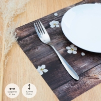 Салфетка сервировочная на стол &laquo;Ветка яблони&raquo;, 26&times;41 см