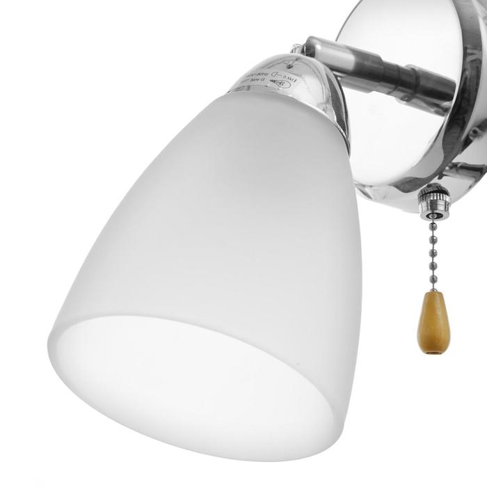 Бра &laquo;Ланис&raquo;, 1&times;60 Вт E27, хром, 15&times;20&times;20 см