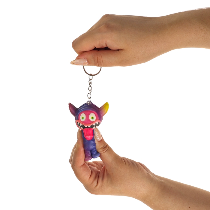 Мялка-сквиш &laquo;Монстрик&raquo;, на брелоке, цвет МИКС