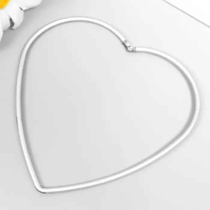 Основа для изготовления ловца снов своими руками &laquo;Сердце&raquo;, металл, 0.28&times;10&times;10 см