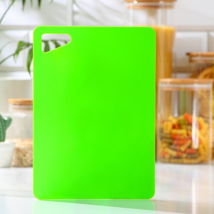 Доска разделочная &laquo;Эко&raquo;, 17&times;24&times;0,2 см, прямоугольная, цвет салатовый