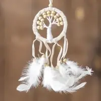 Ловец снов "Бежевое дерево" 0,5х7х25 см