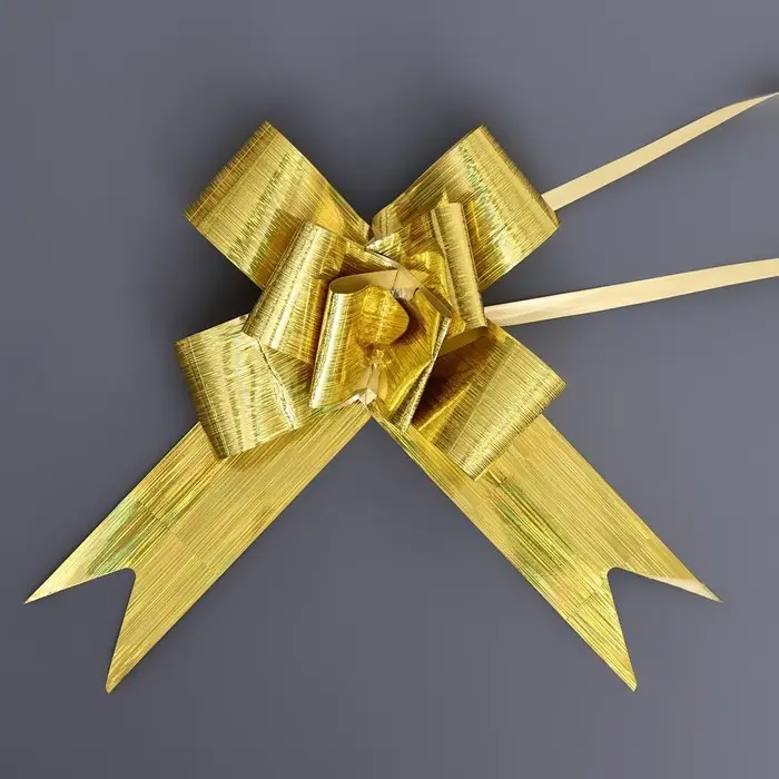 Бант - бабочка №5, золотой