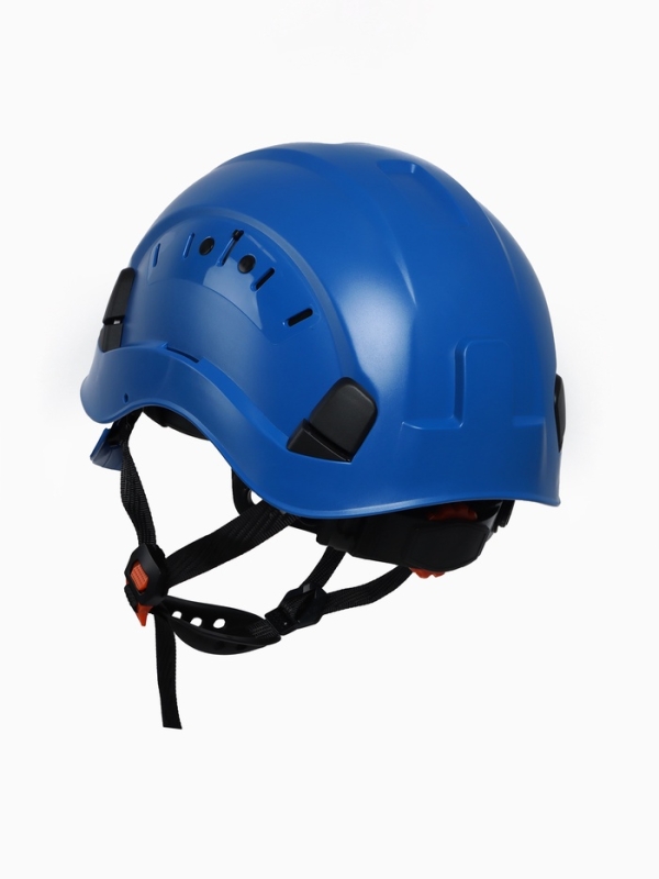 Каска защитная "Альпы" для альпинизма и скалолазания, регулировка размера 52-63 см, синяя
