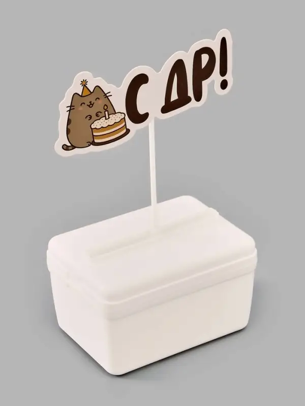 Коробка для маскировки денег в торте "С ДР", 11 х 8 х 6 см