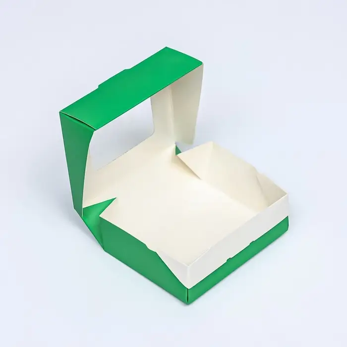 Контейнер на вынос, зелёный, 10&times;8&times;3.5 см