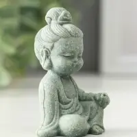 Сувенир песчаник "Маленькая Гуаньинь" 3,5х4,5х7 см