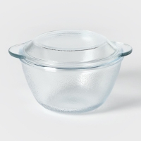 Форма стеклянная для запекания &laquo;Горшочек с крышкой&raquo;, d=18 см, h=12,5 см