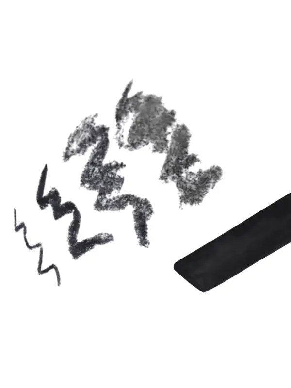 Уголь натуральный 20 штук, d=7-9 мм, в картонном тубусе, черный