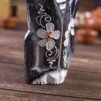 Сувенирный набор дерево "Кошки коричневые" (15,20,25) 15х8х25 см