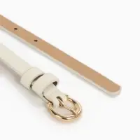 Ремень жен 02-01-01-01, Март2502, 1,3*0,3*110 см, без винта, пряж золото, 1 прокол,