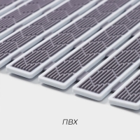 Коврик противоскользящий в ванну на присосках SAVANNA, 40&times;68 см, цвет серый