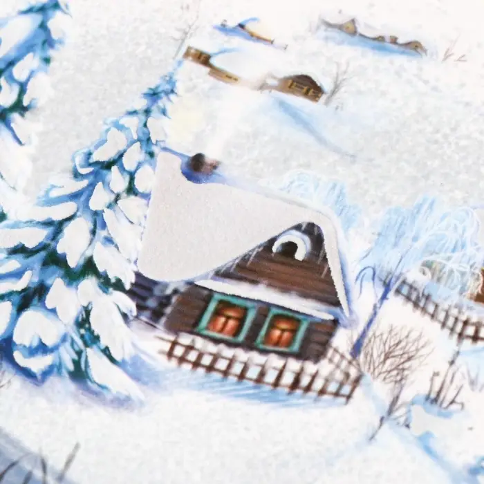 Наклейки новогодние &laquo;Счастливого нового года&raquo;, с блестящей пластизолью, 29,7 х 42 см