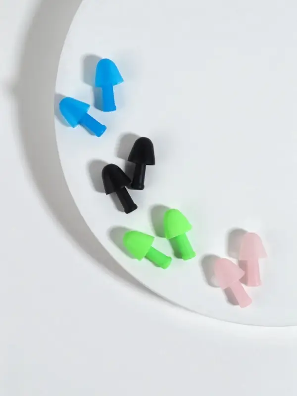 Беруши, 2.5&times;1 см, в футляре, фасовка 10 шт., силиконовые, МИКС