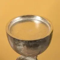 Подсвечник "Кольца" алюминий 21х12,5х65 см