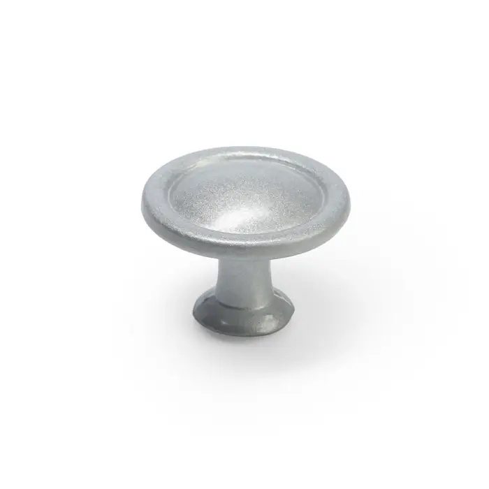 Ручка-кнопка ТУНДРА РК118SN, d=30 мм, матовый никель