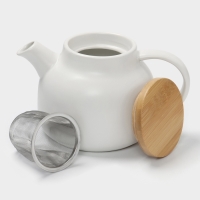 Чайник заварочный с ситом 1,1 л, Magistro, белый