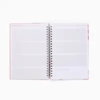 Планер-еженедельник А5, 86 л. В твердой обложке, на гребне "Поцелуй"