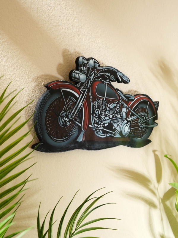 Панно "Чоппер" дерево 30х16 см, красный