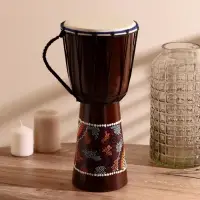 Сувенирный музыкальный инструмент "Барабан Джембе" 40х18х18 см