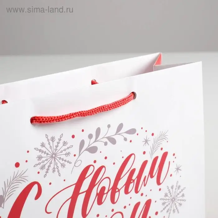 Пакет ламинированный &laquo;С Новым годом!&raquo;, MS 23 х 18 х 8 см