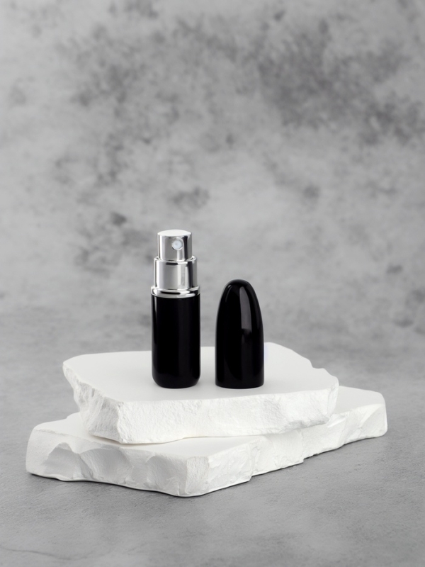 Флакон для парфюма &laquo;Пуля&raquo;, с распылителем, 3 мл, цвет чёрный