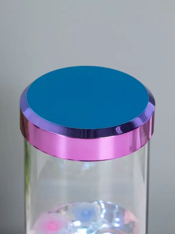 Светильник "Медузы" LED, RGB, USB, 3-5Вт, розово-голубой металлик 9х9х3 см