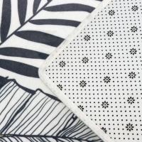 Коврик для ванной и туалета Доляна &laquo;Листья&raquo;, 45&times;120 см