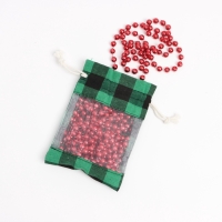 Льняной мешочек для хранения украшений, подарков, трав, 10 х 14 см, набор из 5 штук