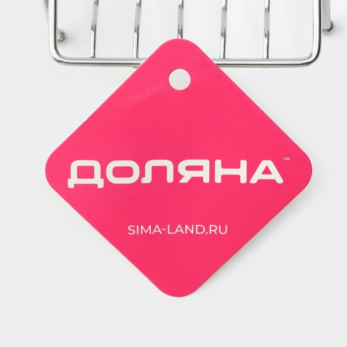 Мыльница на ножках Доляна &laquo;Вернисаж&raquo;, 12&times;9&times;3 см, цвет хромированный