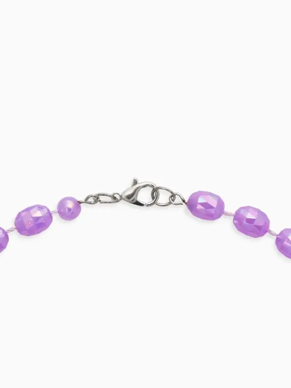 Бусы детские Выбражулька &laquo;Бант&raquo;, граненые бусины, 40 см, цвет сиреневый