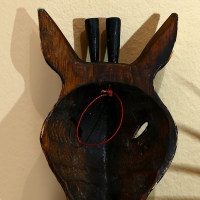 Маска "Зебра" албезия 19х9х4 см