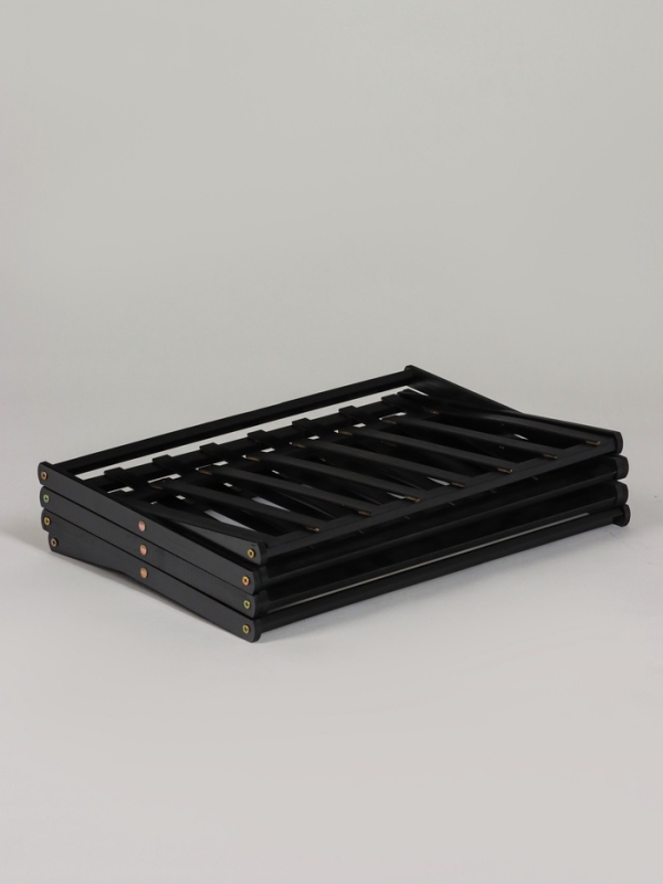 Подставка для цветов Greengo, 4 полки, 50 &times; 25 &times; 68 см, напольная, бамбук, чёрная