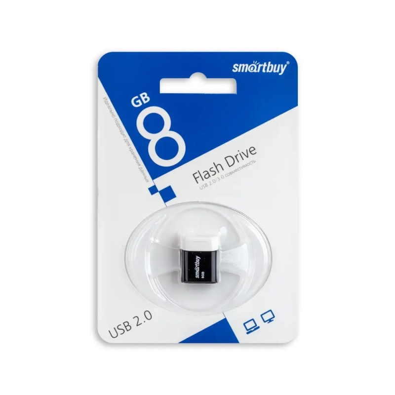 USB накопитель 8 GB Smart Buy LARA Black