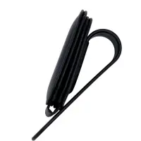 Держатель для очков автомобильный, кожаный, черный