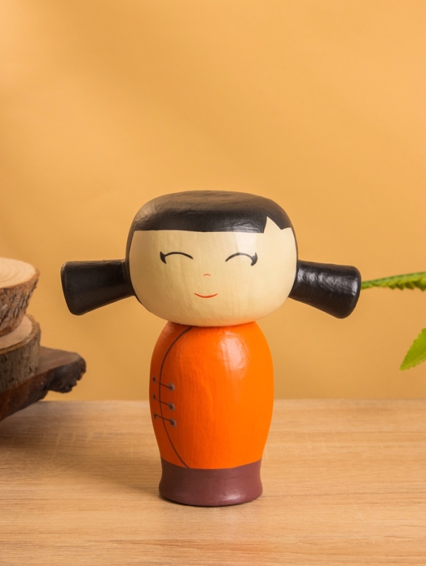 Деревянная кукла кокеши &laquo;Сати&raquo;, 15&times;9&times;15 см