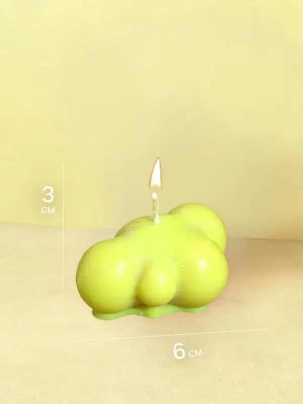 Свеча "Облако" 5х6х3 см, соевый воск