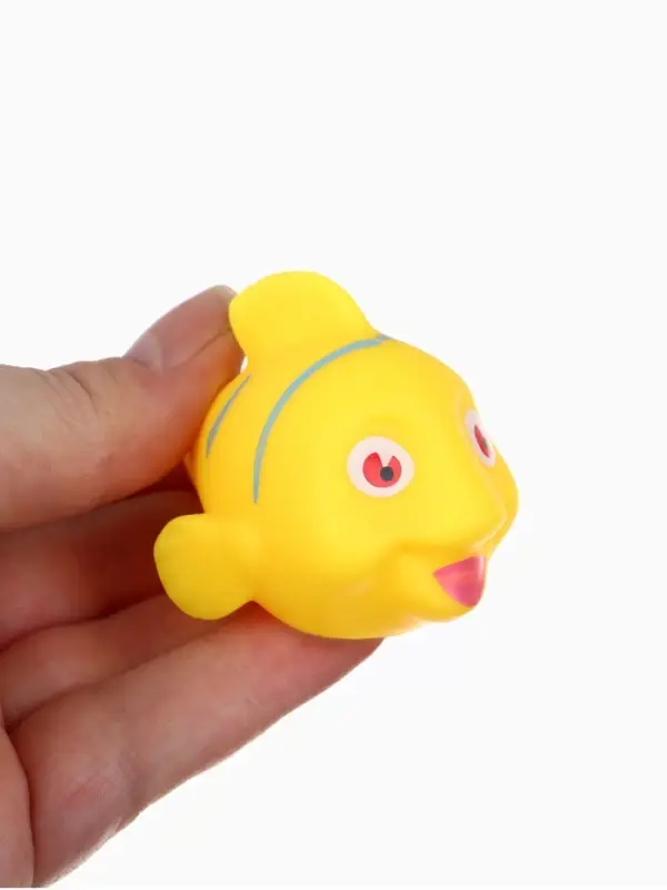 Новогодний набор игрушек для ванны, 6 шт, с пищалкой, Крошка Я