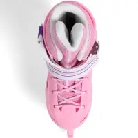 Коньки детские раздвижные BlackAqua, р. 34-37, для фитнеса, розовые