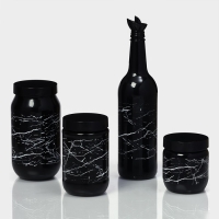 Банка стеклянная для сыпучих продуктов &laquo;Марбл&raquo;, 660 мл