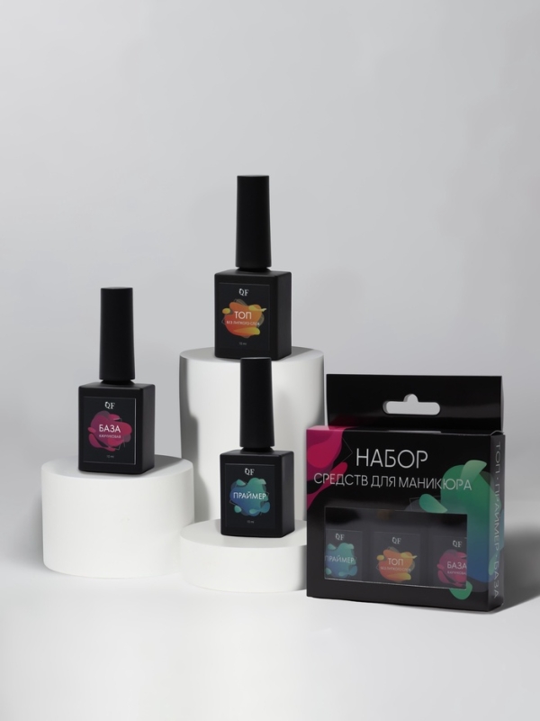 Набор 3ср: праймер, база каучук, топ б/лип сл накл QF к/кор QF